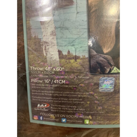 American Heritage Collection LAB DOG THROW AND PILLOW SET NEW - Picture 3 of 4